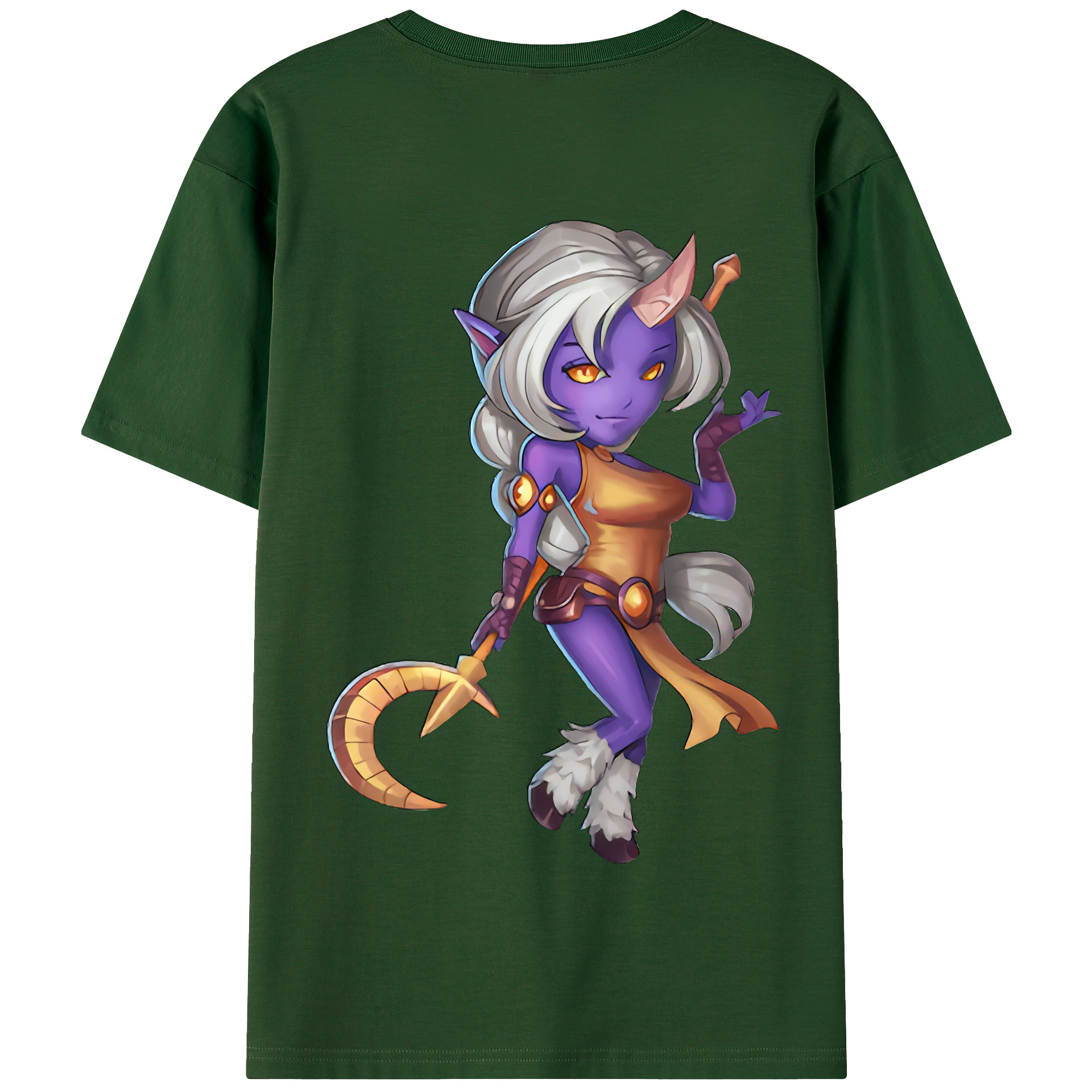 （画像用） リーグ・オブ・レジェンド League of Legends LOL 綿100％半袖Tシャツ（背面プリント）